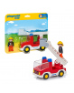 Camion de pompier avec échelle Playmobil 1.2.3 - 18m+